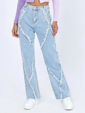 MAHON WIDE LEG DENIM JEANS ✨ PRINCESS POLLY